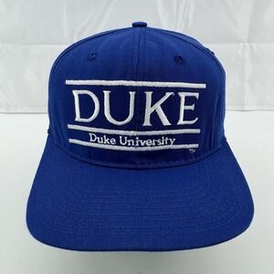 Vintage Duke Blue Devils Hat Cap Snapback The Game Split Bar College NCAA 90s